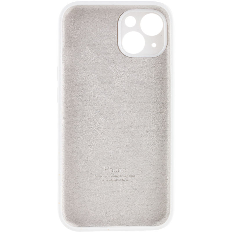 Silicone Case Full Camera Protective (AA) для iPhone 14 Plus / 15 Plus (White)-1